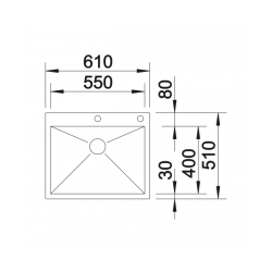Zlewozmywak Blanco ZEROX 550-IF/A Z KOR. INFINO 521 638